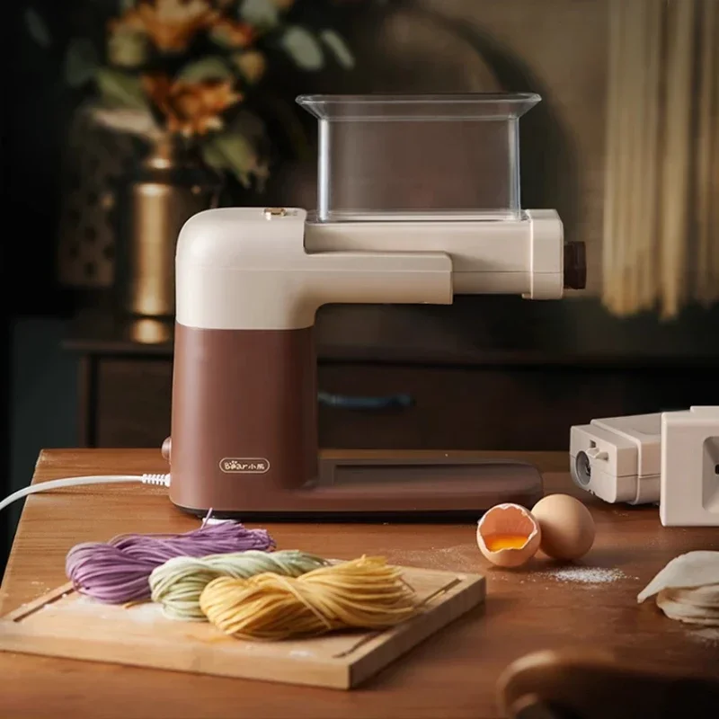 ماكينة صنع المكرونة المنزلية الأوتوماتيكية بالكامل ماكينة ضغط المعكرونة الكهربائية الصغيرة قطعة أثرية متعددة الوظائف زلابية فطيرة باللحم #5