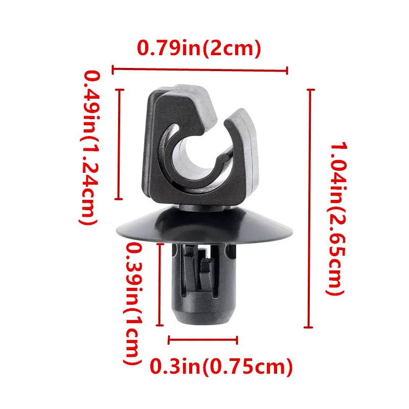 4/8Pcs Car Rear Brake Line Hose Pipe Clips Replacement Parts OEM 6758612 For Ford According To The Factory Specifications