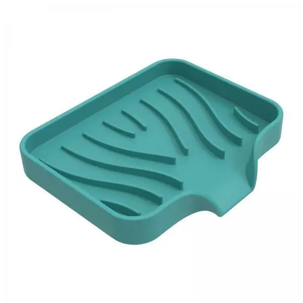 Free Standing Silicone Soap Box Auto Draining Soap Tray Durable Organizer for Shower Room Bar and Restaurant