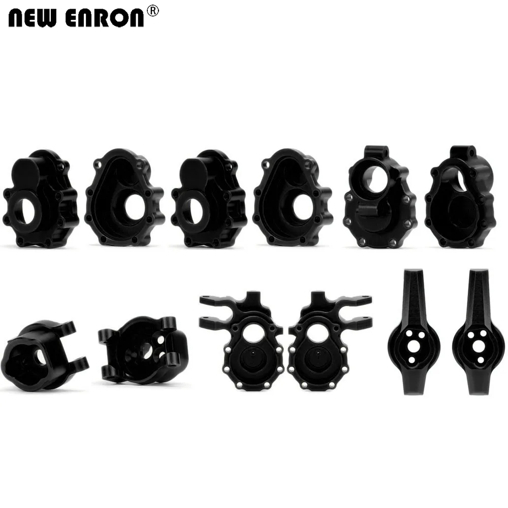 

NEW ENRON Aluminum Alloy CNC Front & Rear Portal Housings Caster Block Axle Mount 1Set for RC Crawler Car 1/10 TRAXXAS TRX6 TRX4