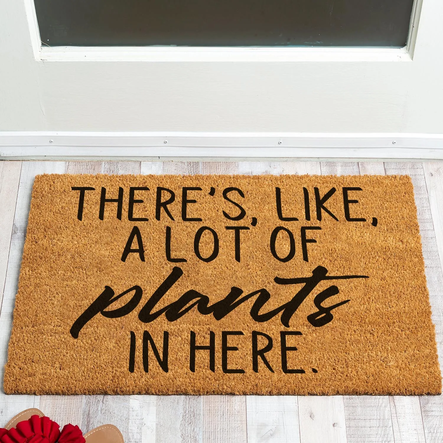 

Funny Coir Doormat There's Like A Lot Of Plants In Here Welcome Front Porch Decor Doormat For The Entrance Way Indoor&Outdoor