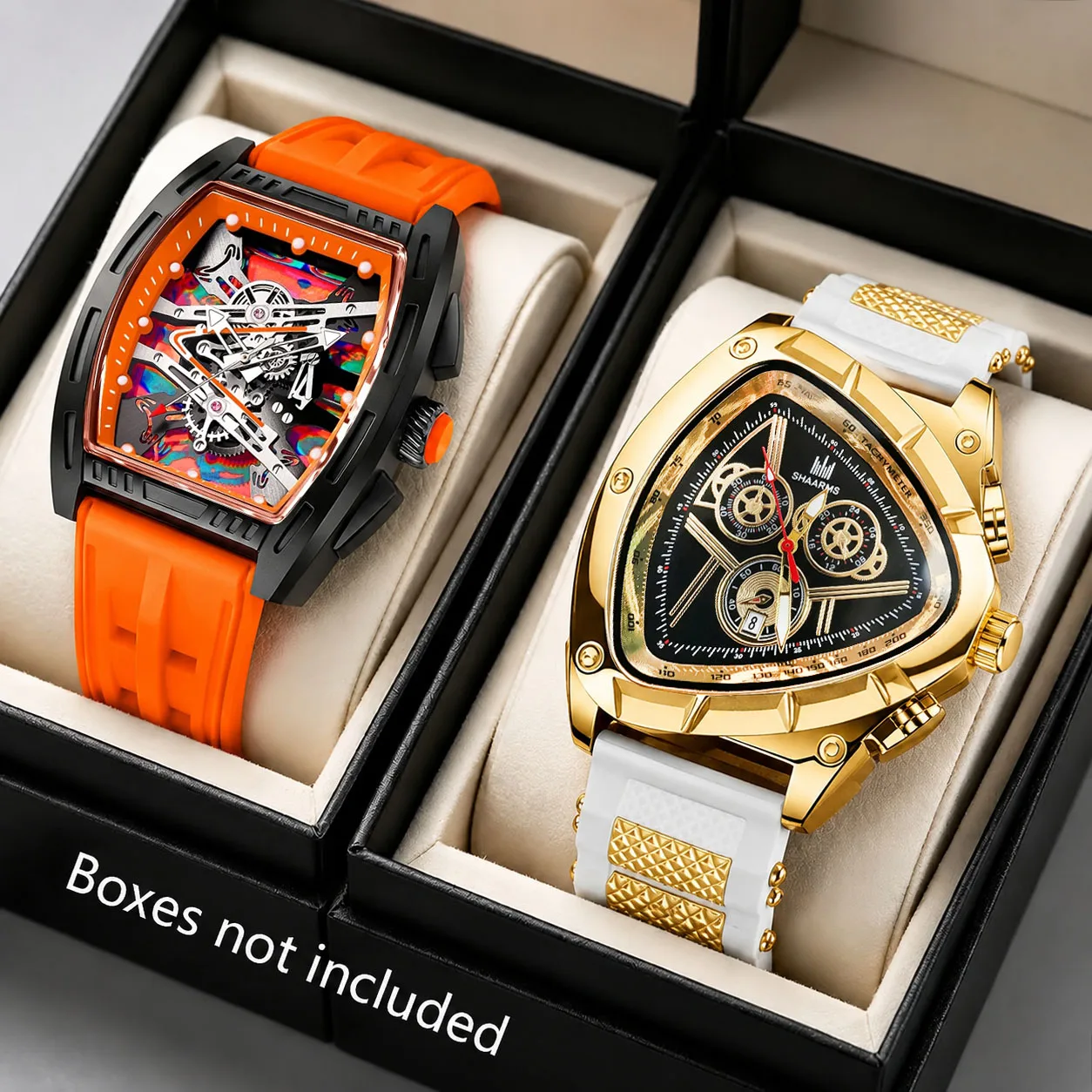 2Pcs Men's Luxury Business Fashion Quartz Watch Set, Quartz Movement, Suitable for Daily Wear and Gift Giving, Birthday/Holiday Gift, Perfect Gift for Valentine's Day/Christmas for Men/Father