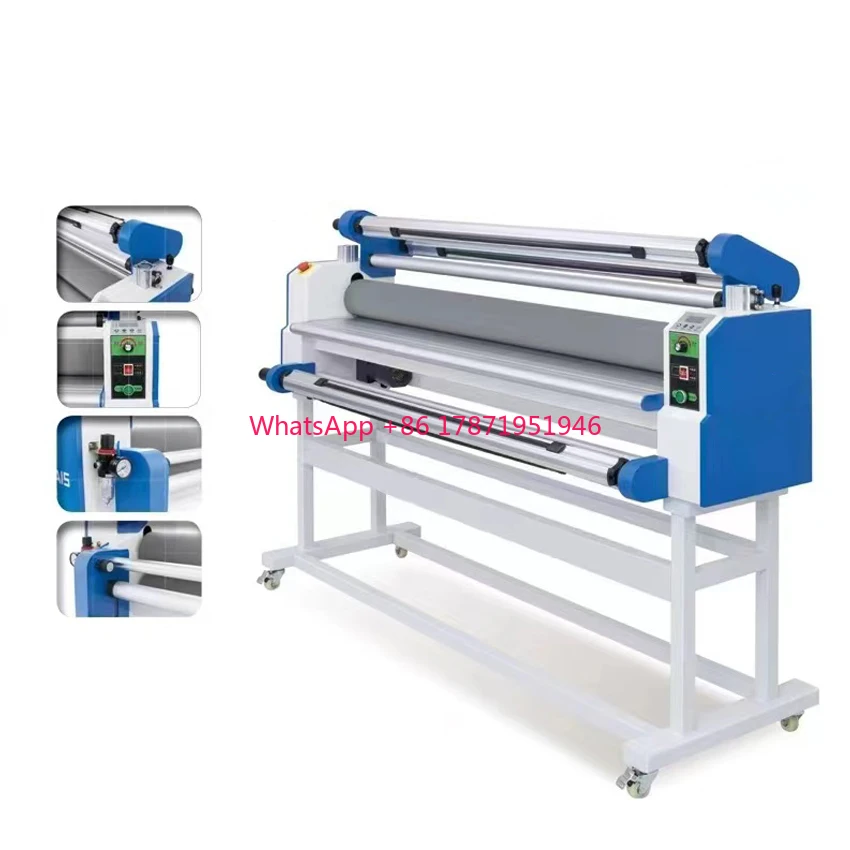 1680mm electric cold /hot laminating machine UV DTF A B film Sticker cover laminator