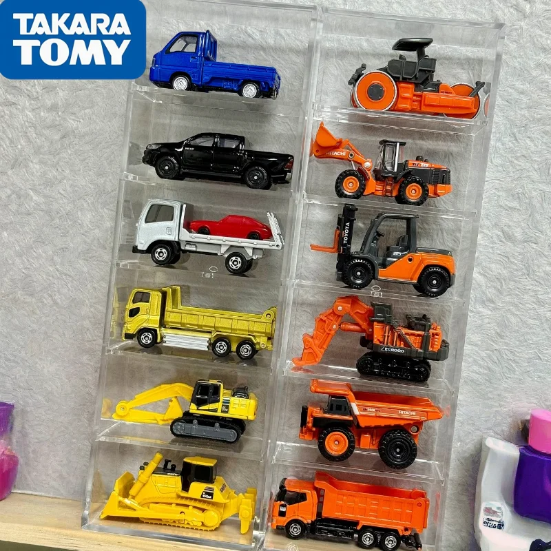 TAKARA TOMY alloy car model excavator  tractor  mixer truck  dump truck   engineering vehicle model  toy car  male