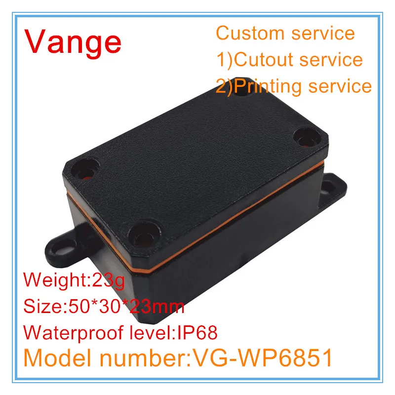 Vange IP68 waterproof enclosure 50*30*23mm PC plastic junction box