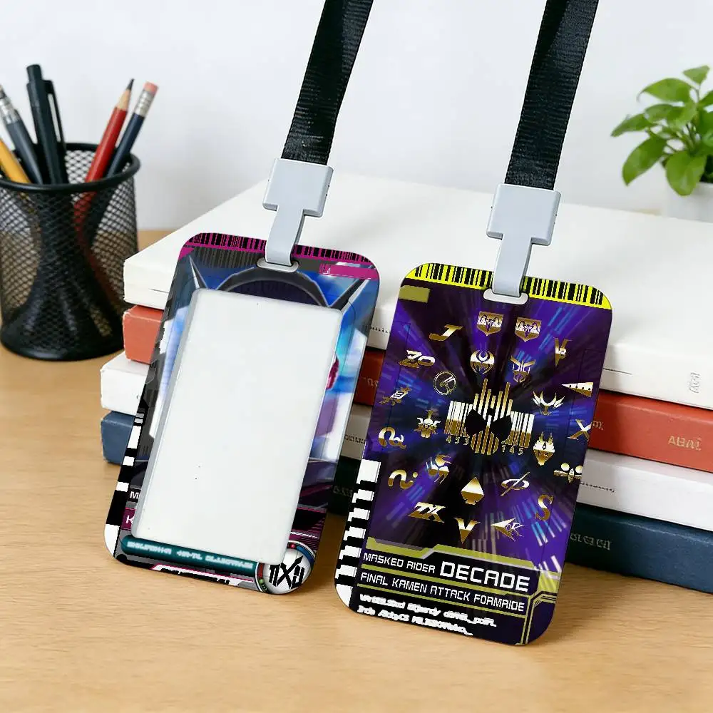 Anime K-Kamen Rider Card Holder Employee Card Cover Lanyard Work Business ID Badge Holder Name Tag Cards Case - view 5