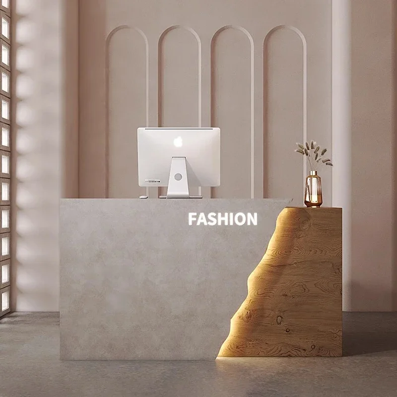 

Luxury Office Store Reception Desk Cash Counter Small Cash Register Table Office Console Kassen Schrank Reception Furniture