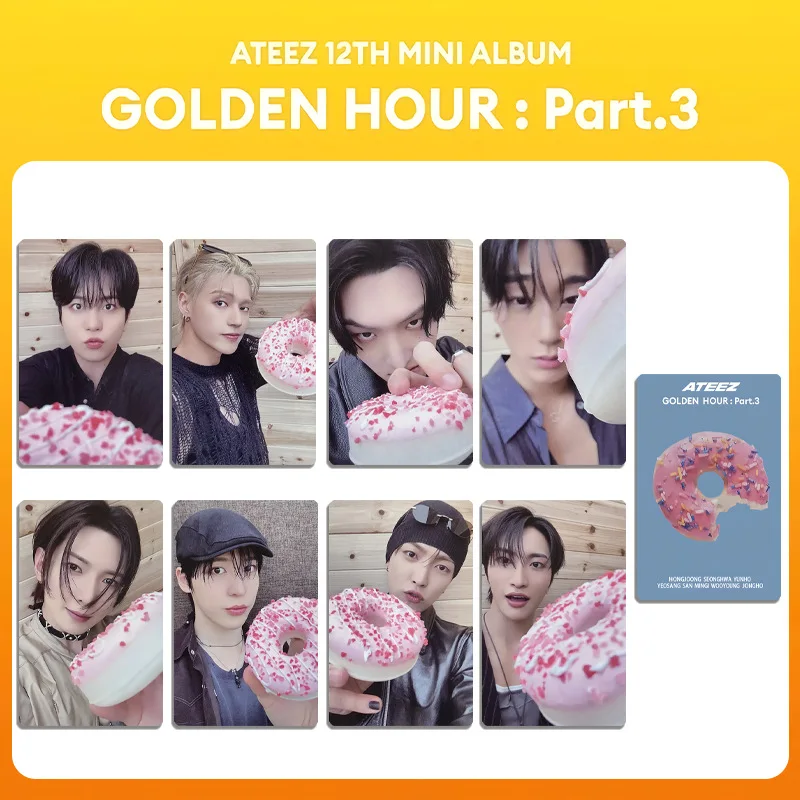 

ATEEZ New Mini 12th Album GOLDEN HOUR : Part.3 SW Special Card Hongjoong Seonghwa Postcards Yunho Yeosang San Fans Gift Card