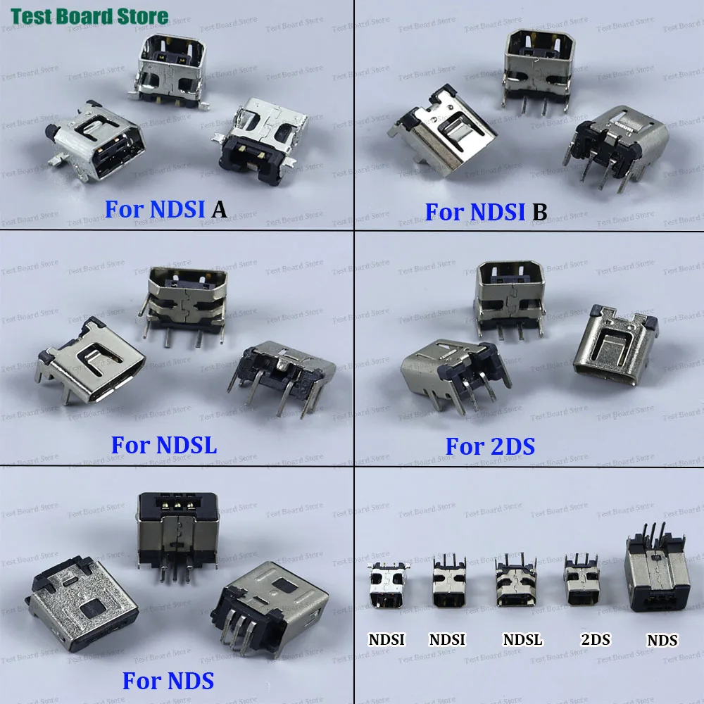 2/5/10Pcs Power Jack Socket For 2DS NDSI NDSL Charging Dock Charger Port Connector Replacement Part