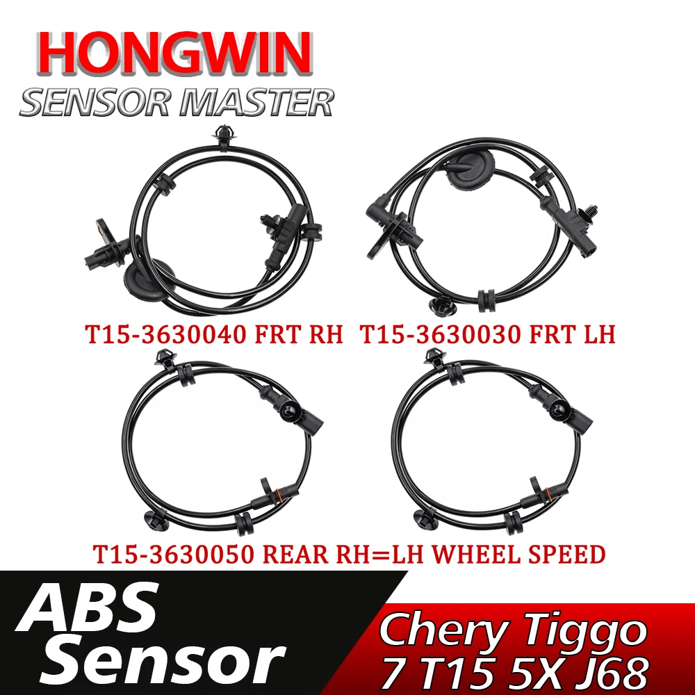 1/2/4PCS ABS Wheel Speed Sensor Front Rear Left Right T15-3630040 T15-3630030 T15-3630050 For Chery Tiggo 7 T15 Tiggo 5X J68
