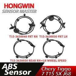 1/2/4PCS ABS Wheel Speed Sensor Front Rear Left Right T15-3630040 T15-3630030 T15-3630050 For Chery Tiggo 7 T15 Tiggo 5X J68