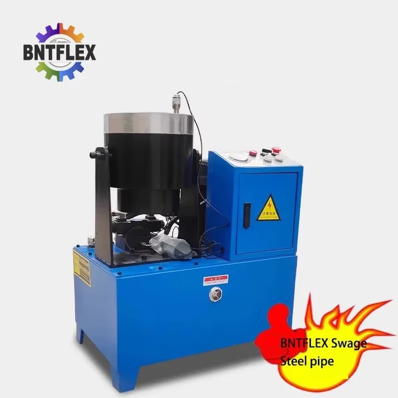 

400 tonnage Strong 2 inch Professional hydraulic shrink swaging machine vertical horizontal dual-purpose steel pipe presses