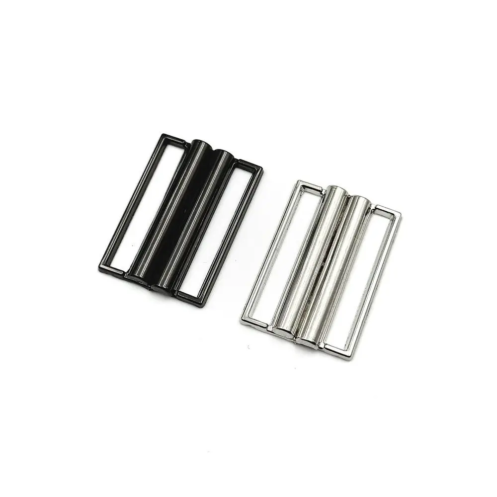 5pcs DIY Gold Silver Black Belt Buckle Square Practical Metal Clasp Universal Elastic Waistband Buckle