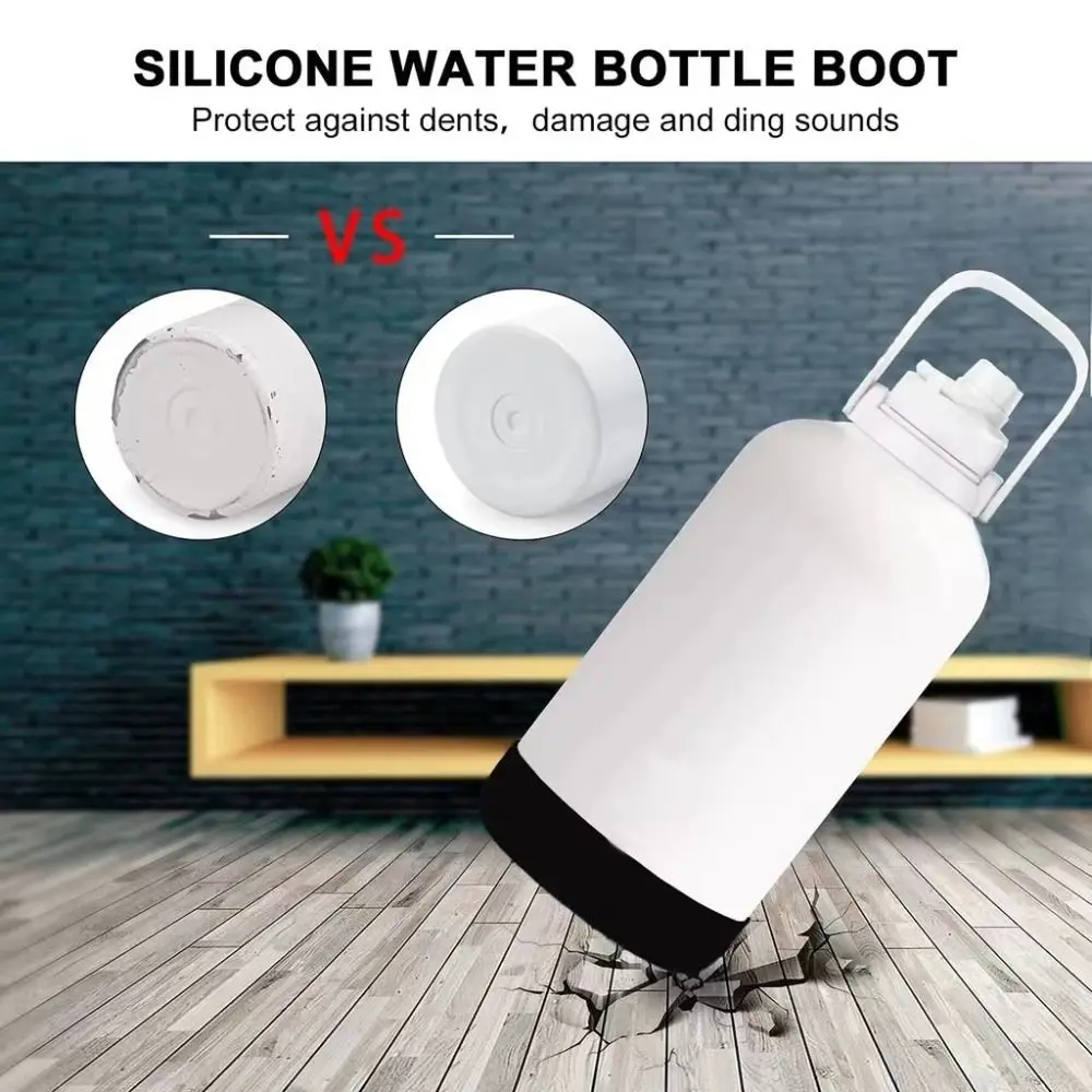 11.5/12/12.5cm Silicone Boot for Water Bottle Anti-slip Anti-fall Kettle Base Round Multiple Sizes Water Bottle Accessories