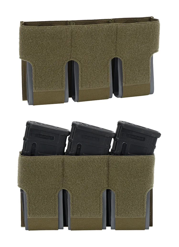 Tactical Hunting Special Three-Layer 556 Magazine, Pouch with Internal Retention Strap for Quick Access to M14, M16, MAG, etc.