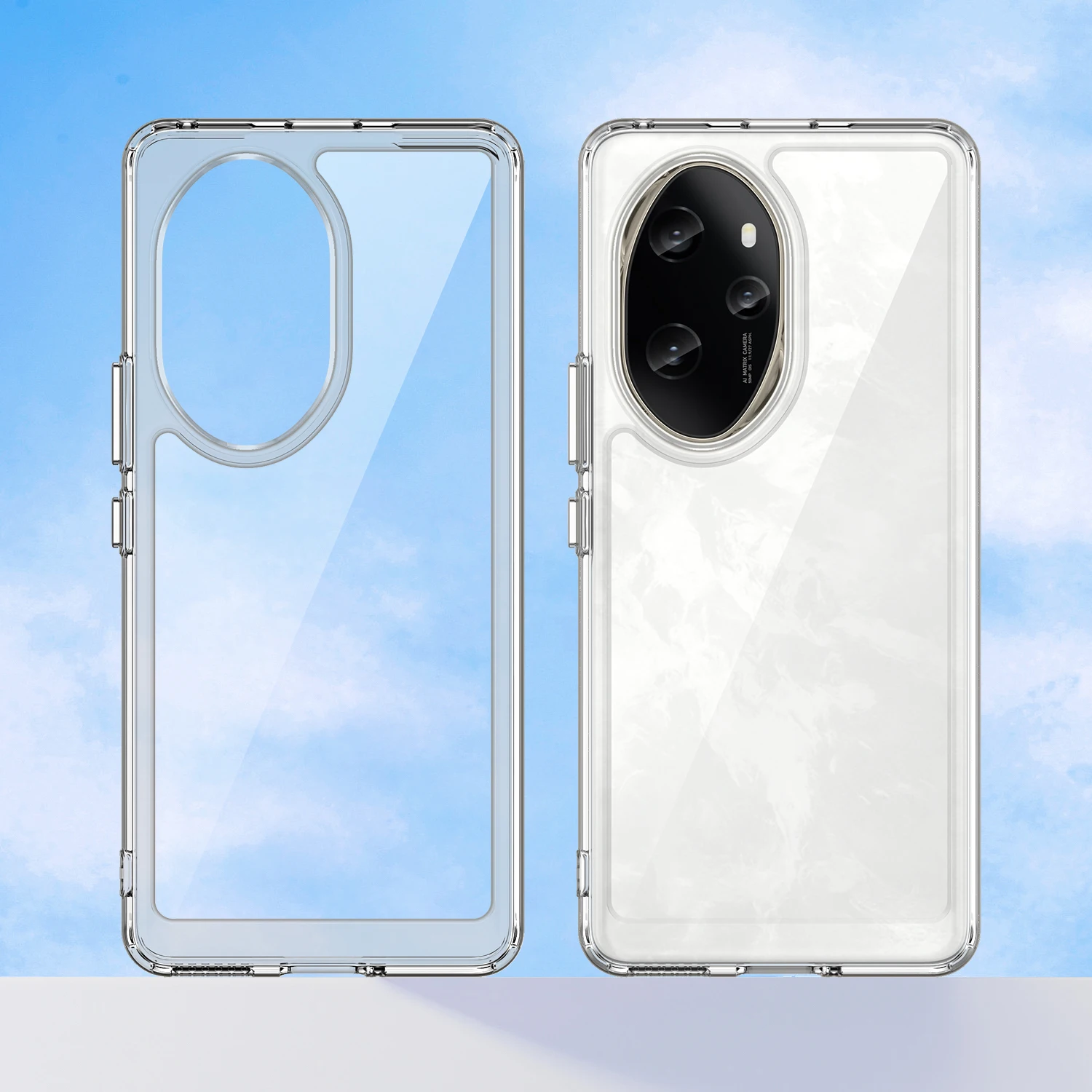 Clear Case for Huawei Honor 100 Pro Luxury Acrylic Silicone Protection Cute Phone Cover Honor100Pro MAA-AN10 MAA-AN00 Coque