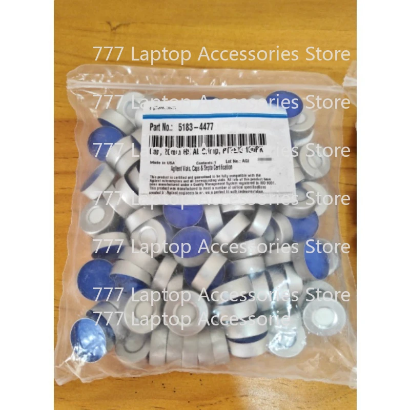 For Agilent 5183-4477 Caps and Septa, crimp, headspace, aluminum, PTFE/silicone septa, Cap 20mm, 100/pk. Cap size: 20 mm