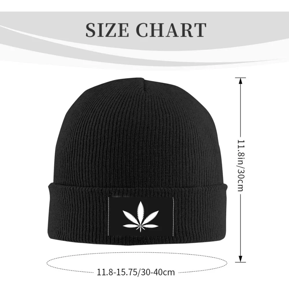 Marijuana Weed Leaf Men & Women Beanie Cap Winter Hat Knit Cap Skull Cap