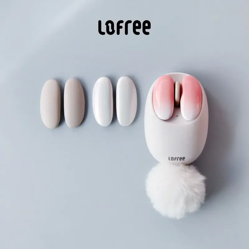 

Lofree Small Flap Bluetooth Wireless Mouse Girl Air Mouse for Computer Mini Pc Game Mice Gaming Laptop Accessories Diy Deskto