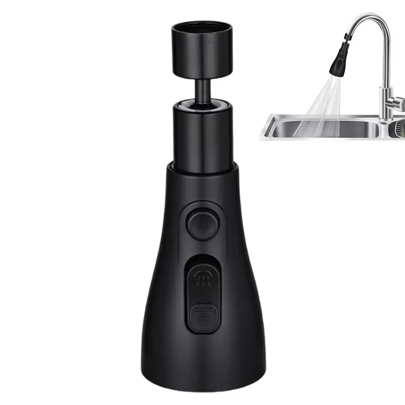 Kitchen Faucet Extender Universal 360 Degree Rotate Pull Out Kitchen Tap Multi-mode Strong Flushing Booster Kitchen Accessories