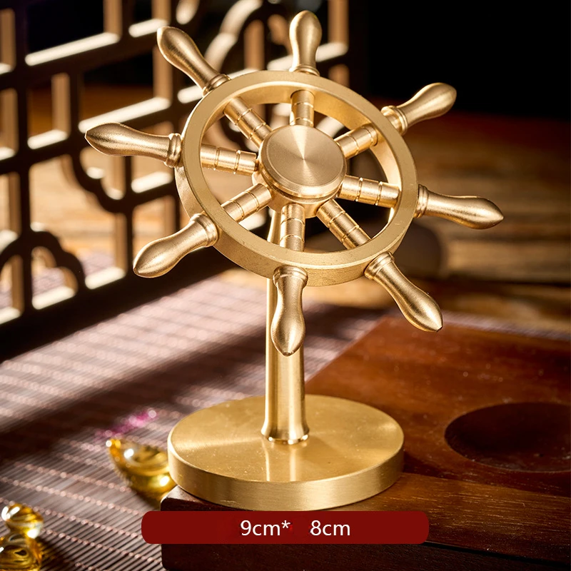 Metal Copper Fidget Spinner Roller Official Desk Gadgets EDC Relieve Stress Relief Toy Rotating Gyroscope Spinning Top Tip Lure