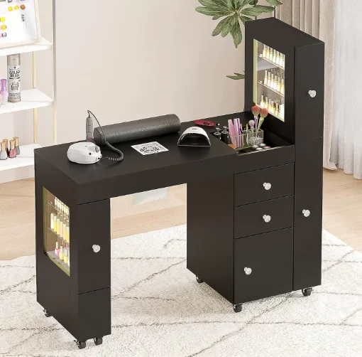 

##Back Hot Sale Nail Table for Beauty Salon Durable Beauty Nail Equipment Manicure Table