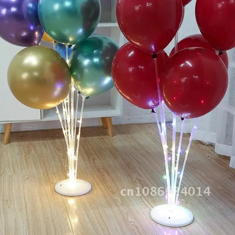 LED Light Balloons Holder Stand Holder Column Confetti Baloon Baby Shower Birthday Party Decor Holder Ballon Accessories Arch