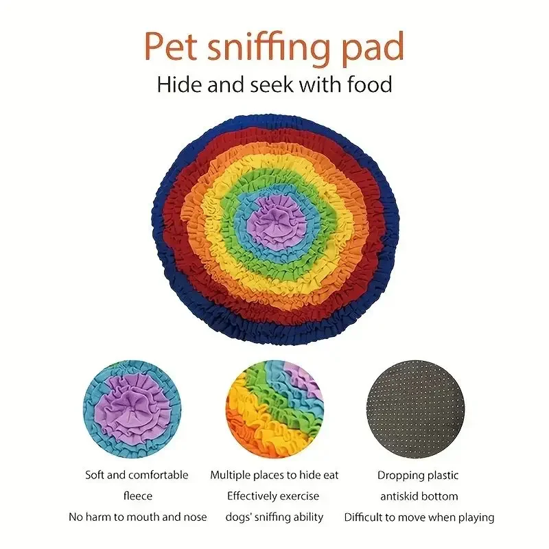 Pet Dog Snuffle Mat Nose Smell Training Sniffing Pad Dog Puzzle Toy Slow Feeding Bowl Food Dispenser Carpet Washable Dog toys