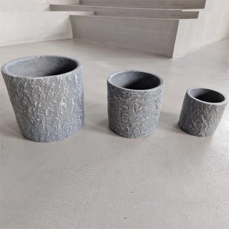 2024 New Design Concrete Cement Antique Stone Flower Pots for Home and Hotel Decoration