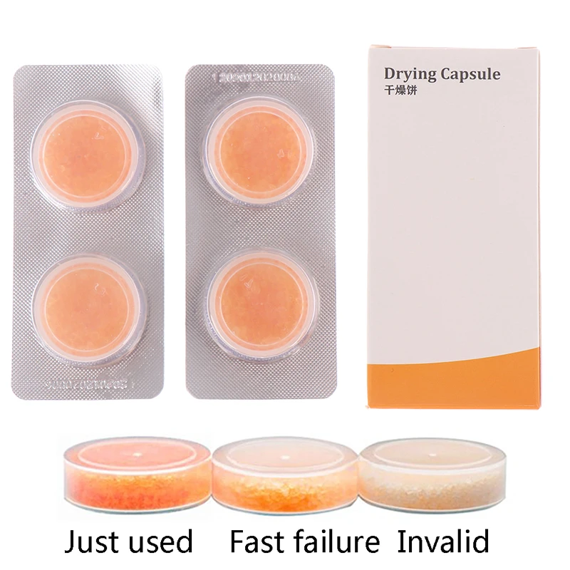 4Pcs Hearing Aid Drying Capsules Desiccant Dehumidifier Drying Pallet for BTE