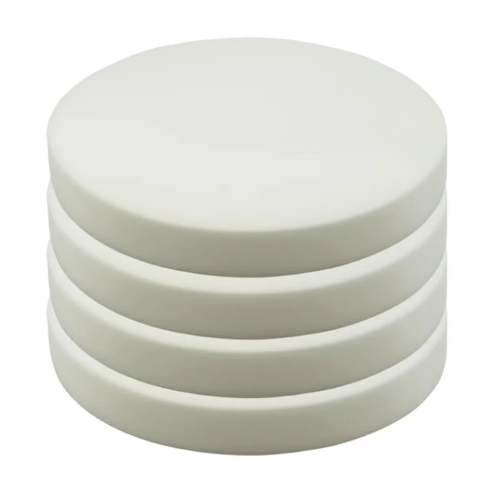 Custom Round Cushion High Density White Foam Sponge Bench Cushion 45D Foam Upholstery Replacement Pad Window Sofa Seat Pad
