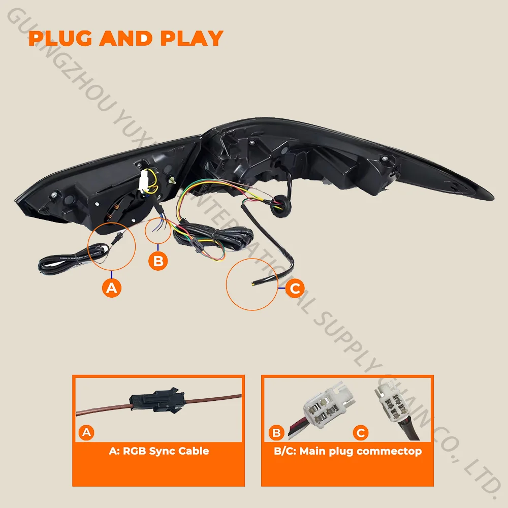 RGB الرقمية LED المصابيح الخلفية اكسسوارات لتويوتا كامري 2018-2024 8th الجنرال DRL لمبة خلفية ديناميكية بدوره 18-24 2019 2020 2021