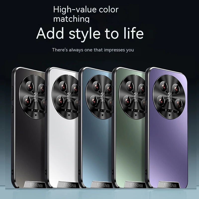 

Matte Skin Friendly Backboard+Metal Border Magnetic Back Cover for XiaoMi 13 14 15 Pro 13 14 Ultra Prevention Case Phone Case