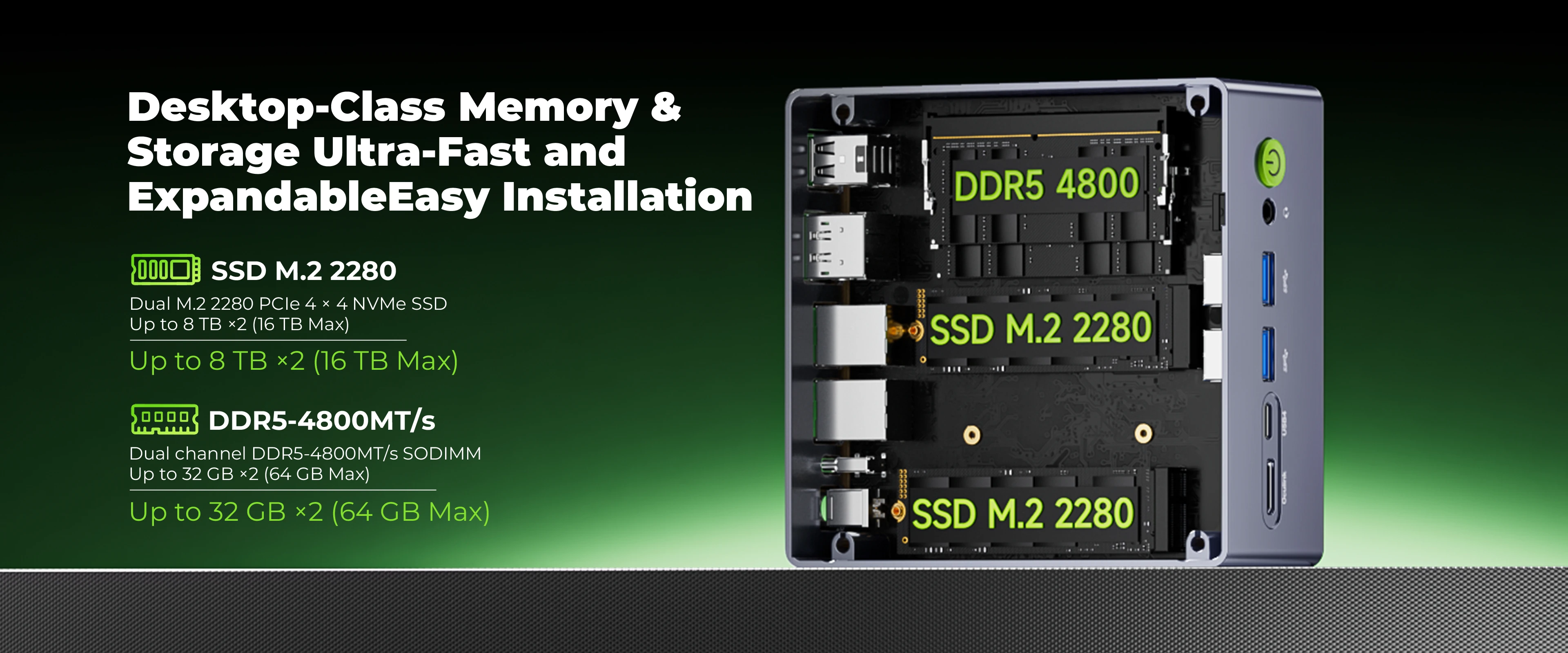 GMKtec Mini PC M7 Ultra NUCBOX AMD Ryzen7 PRO 6850H AMD Radeon ™   680M Windows 11 Pro WIFI 6 BT 5.2 USBC 4.0