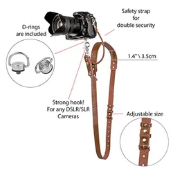 Camera Single Shoulder Strap Quick Shot Hand Leather SLR Camera Accessories Decompression Cowhide Single Shoulder Camera Strap