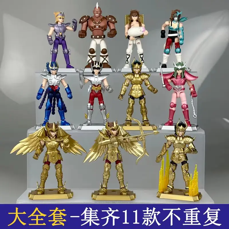 Nieuwe Blokees Saint Seiya Blind Box Galaxy Versie 01 Aiolos Shura Ikki Shun Jabu Marin Assembly Model Speelgoed Goud Saint Beeldje