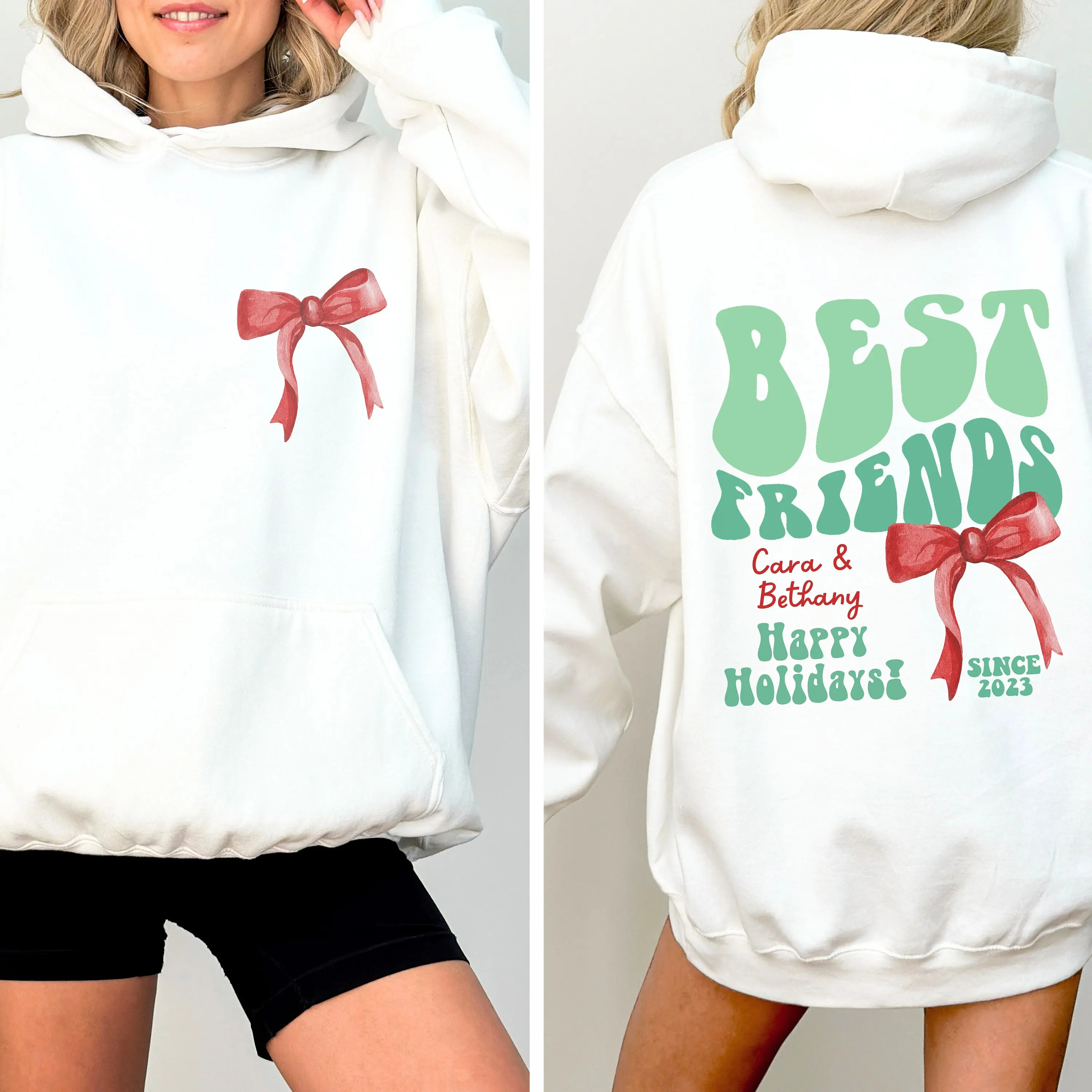 

Best Friend Hoodie Men's and Women's Long Sleeve Sweatshirt Pullover Y2k Tops Fashion Casual Autumn and Winter Clothing Hoodies