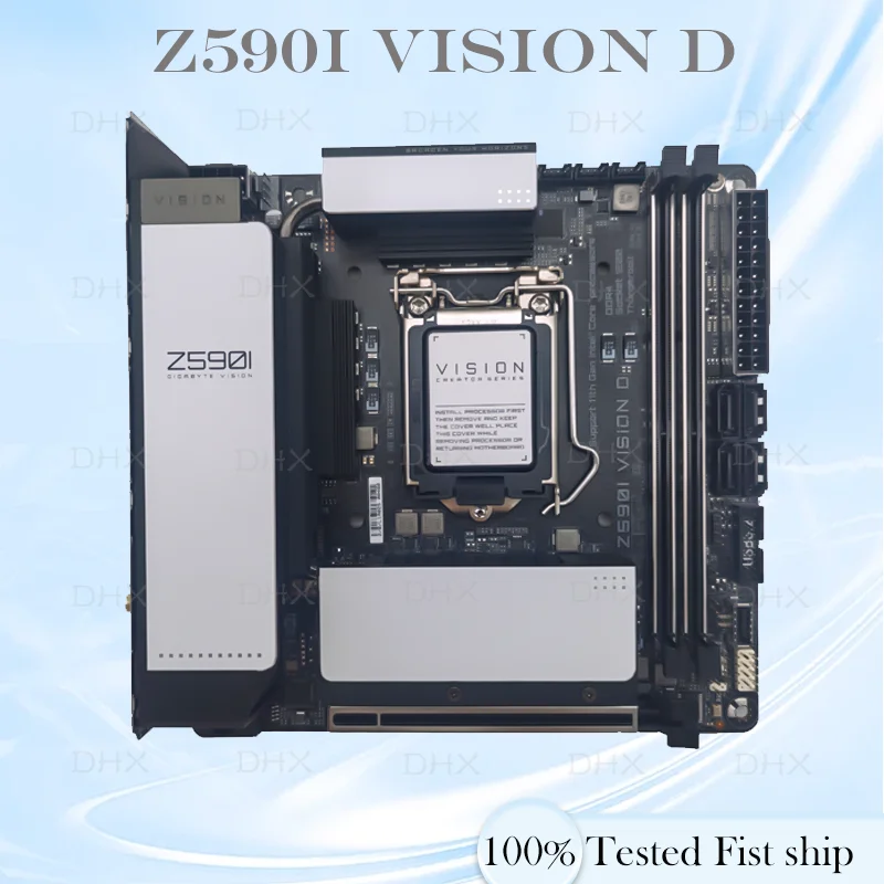 For Z590I VISION D Mtherboard 64GB M.2 LGA 1200 DDR4 Mini-ITX Z590 Mainboard 100% Tested Fully Work be Fast ship