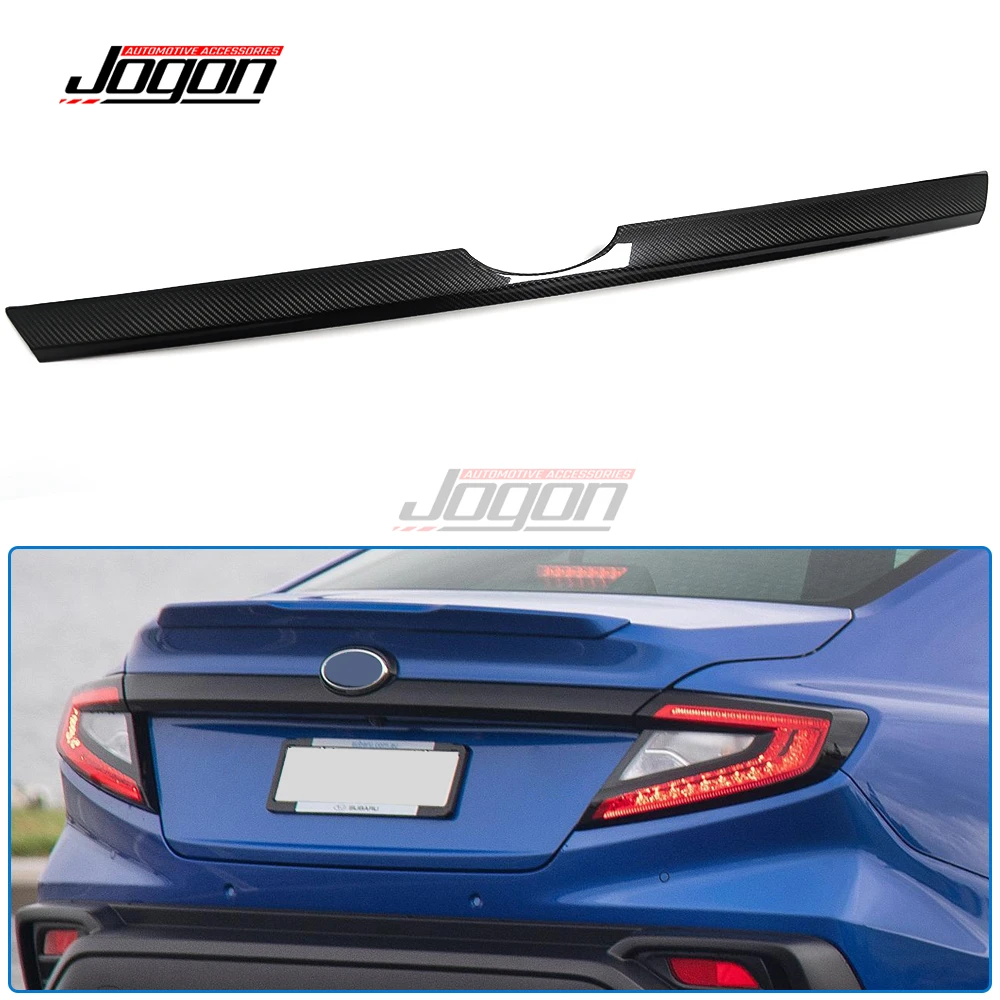 For Subaru WRX VB STI S4 2022 2023 2024 Carbon Fiber Exterior Rear Door Tailgate Trunk Tail Gate Moulding Cover Trim Accessories