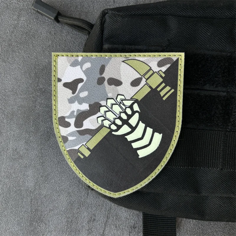 Parche táctico noctilucente – Insignia fosforescente con gancho para uniforme - imagen 3