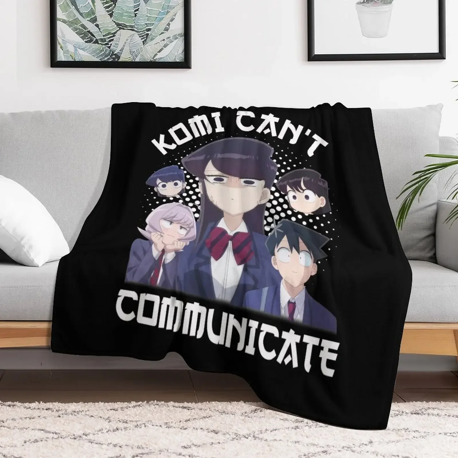 Komi Can't Communicate - komi san Throw Blanket Decorative Throw Soft Blankets Furrys blankets ands Soft Beds Blankets