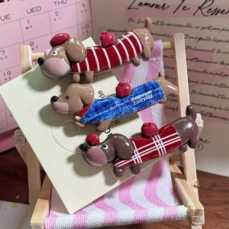 

Large Dachshund Hair Claw; Cute Cartoon Design Hair Clips for Women and Girls