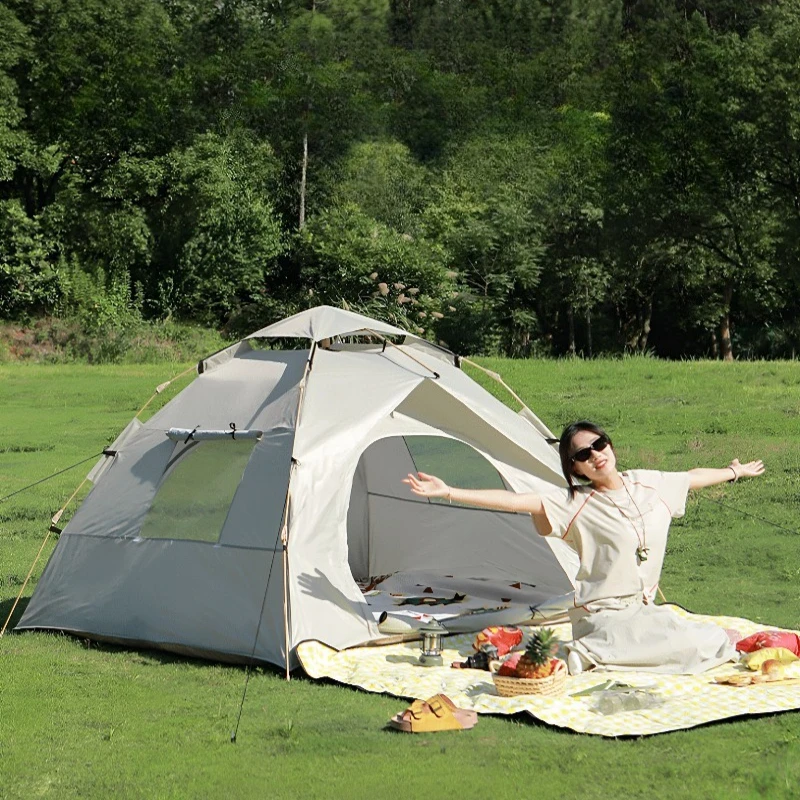 Outdoor Backpacking Camping Tent Winter Fishing Automatic Light-Weight Camping Tent Sleep Awning Tentes De Voyage Outdoor Tools