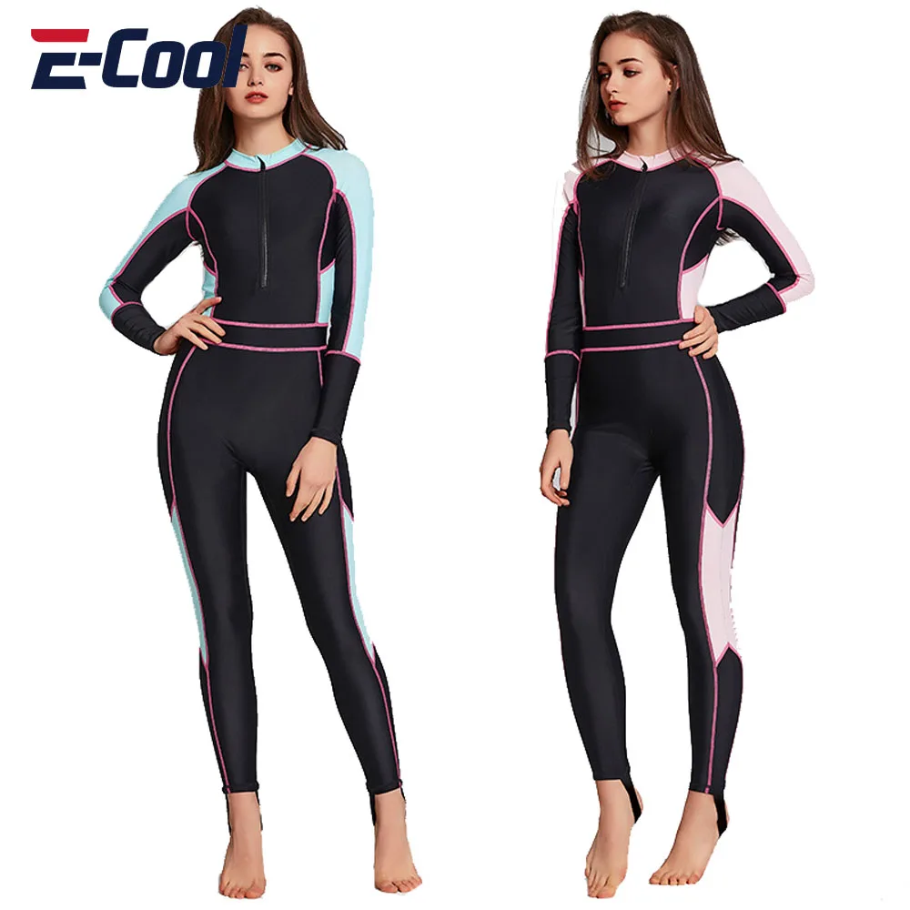 

Women's Diving Swimming Suit Long Sleeved One-Piece Swimsuit Sun Protection Snorkeling Suit Slim Fit Surfing Swimwear
