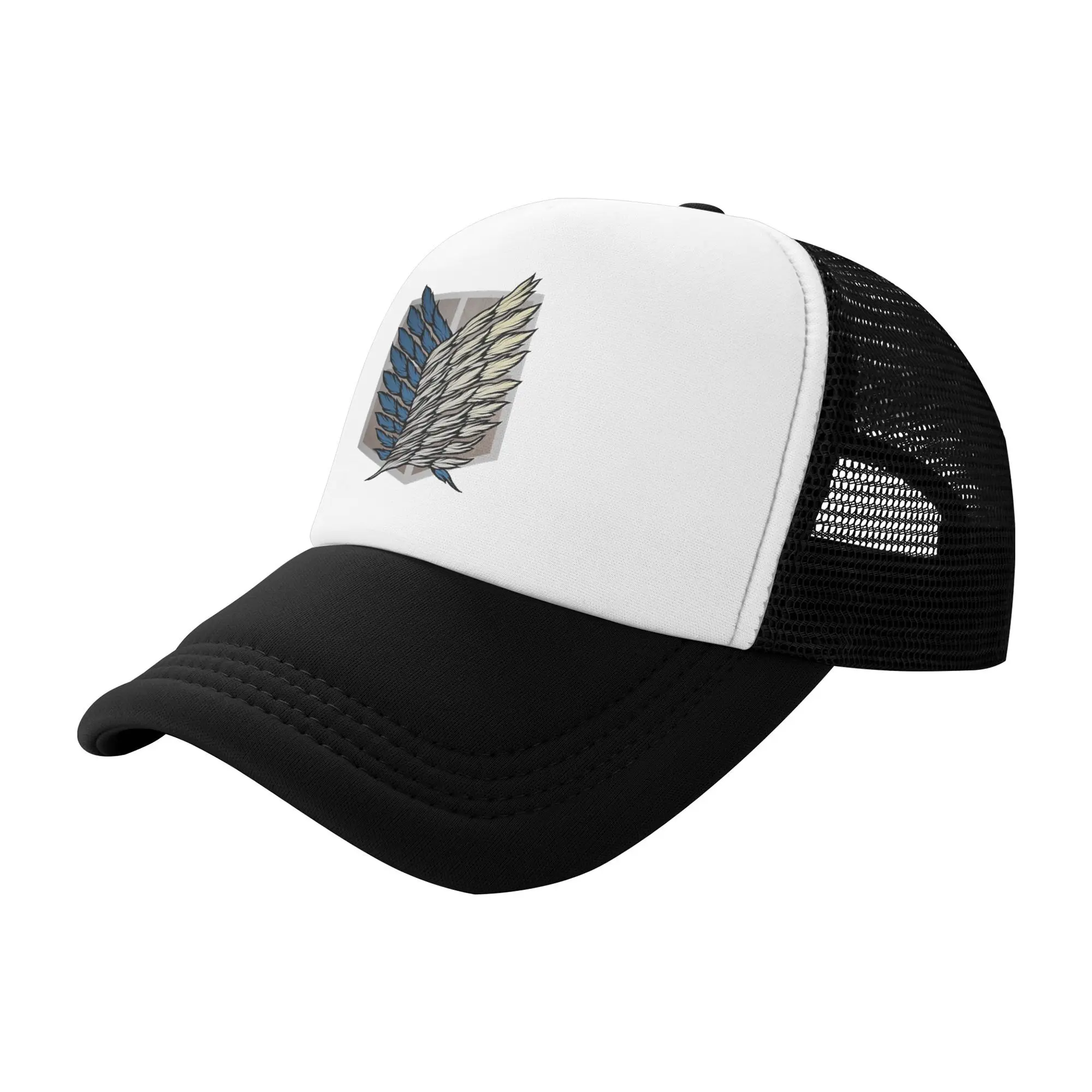 Attack On Titan Survey Corps. Trucker Caps Men Women Outdoor  Hats Sun Hat Dad Hat Snapback Caps Mesh Baseball Caps Washable