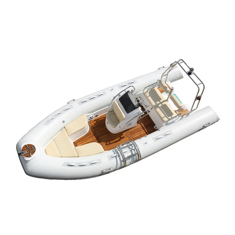 

5.2m Fiberglass Sports Inflatable Fishing Rib520 Boat 520 Deep V Fiberglass Alloy Aluminum Rigid Hull Hypalon Rib Inflatable Rig