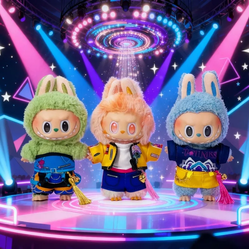 (의류만) 라부부 17cm 비닐 인형용 새 의류 수제 의류 데몬 헌터즈 시리즈 캐릭터 의류 액세서리 축제 선물