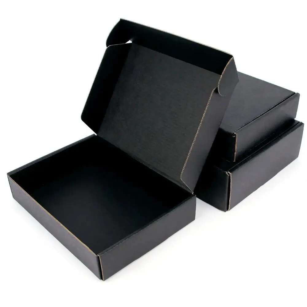 5pcs / 10pcs / black gift box clothing transportation corrugated packaging small carton