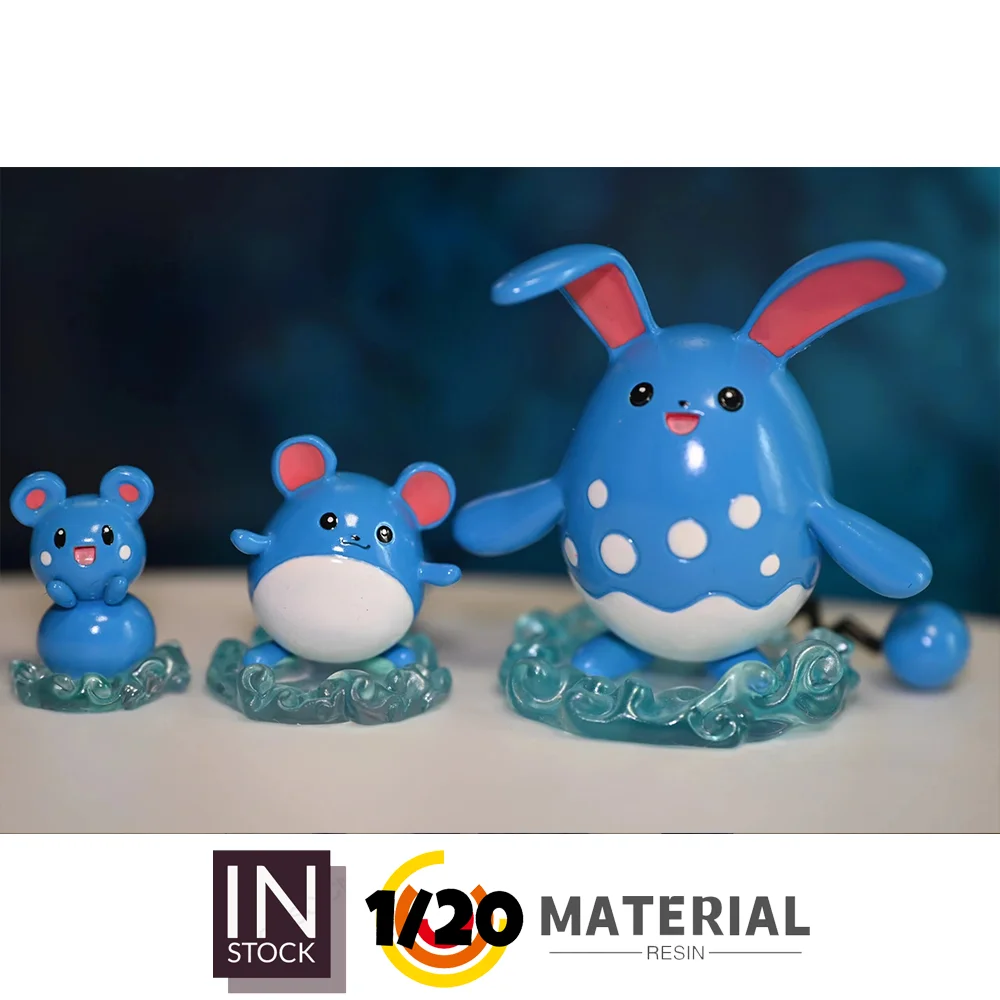 

[In Stock] 1/20 Resin Figure [UING] - Marill & Azumarill & Azurill