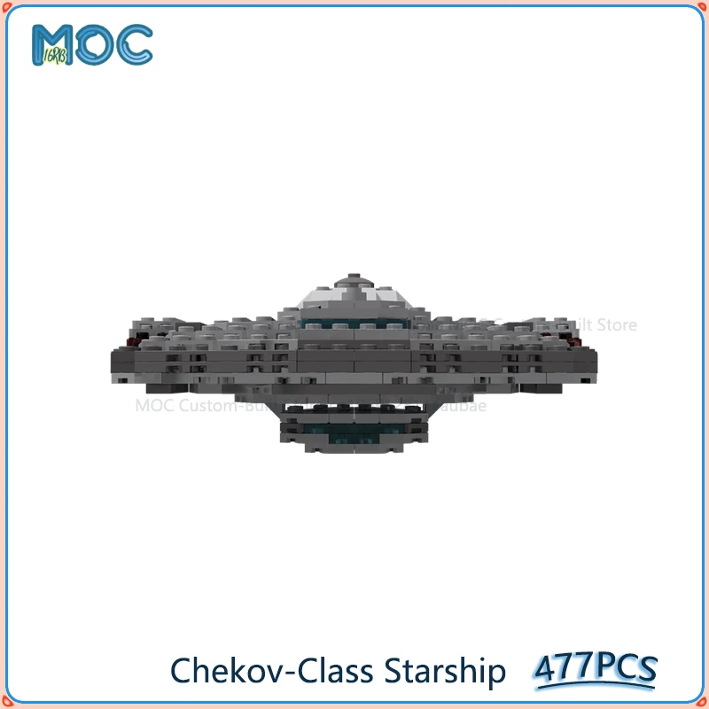 Chekov-Class Starship (25th Century Springfield-Class) MOC Building Blocks DIY Assemble Bricks UCS Space Model Toys Gifts 477PCS